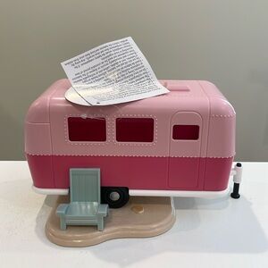 New Target Bullseye Playground Lightup Pink Airstream Barbie Themed Decor